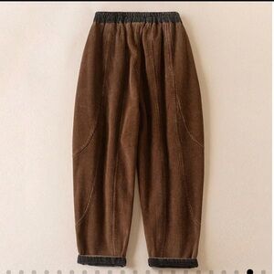 Woman’s Harem Brown Corduroy Pants